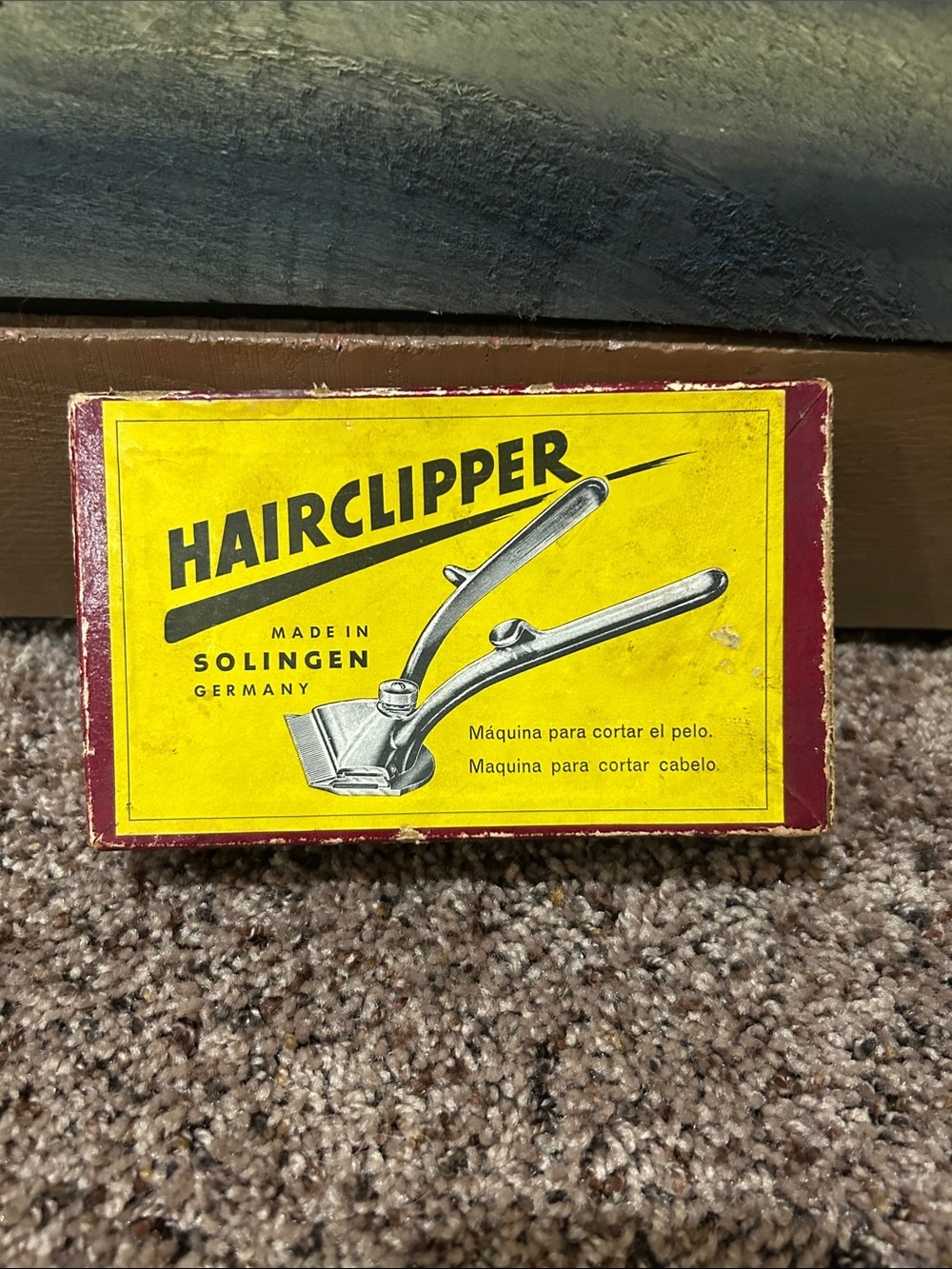 Hair Clipper Manual Trimmer — Yellow and Red